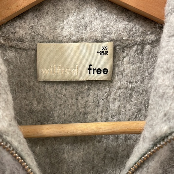 Aritzia Wilfred Free Gwyneth Sweater Quarter Zip - Picture 2 of 4